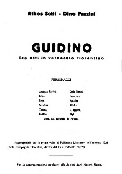 La commedia fiorentina raccolta mensile di commedie in vernacolo fiorentino