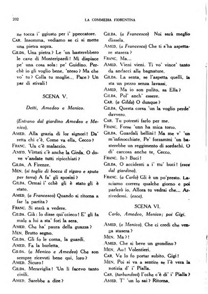 La commedia fiorentina raccolta mensile di commedie in vernacolo fiorentino