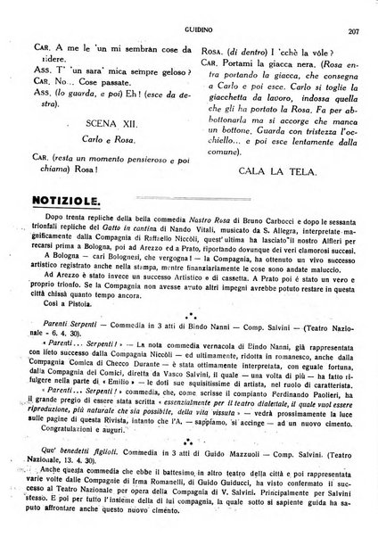 La commedia fiorentina raccolta mensile di commedie in vernacolo fiorentino