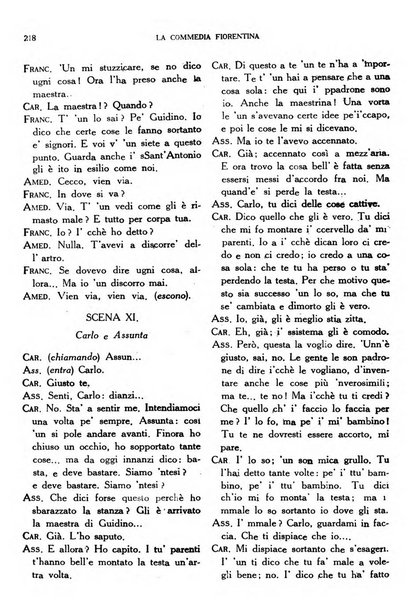 La commedia fiorentina raccolta mensile di commedie in vernacolo fiorentino