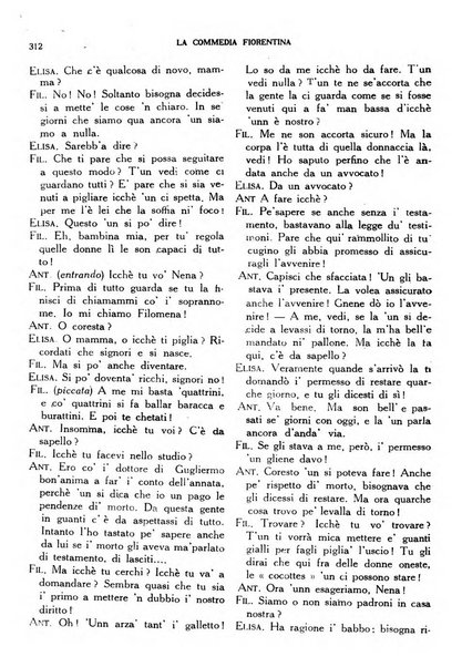 La commedia fiorentina raccolta mensile di commedie in vernacolo fiorentino