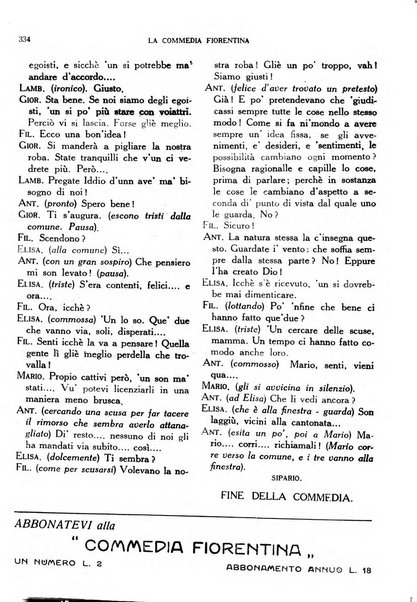 La commedia fiorentina raccolta mensile di commedie in vernacolo fiorentino