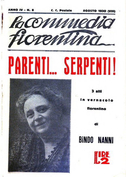 La commedia fiorentina raccolta mensile di commedie in vernacolo fiorentino