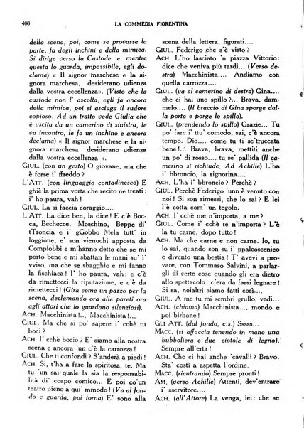 La commedia fiorentina raccolta mensile di commedie in vernacolo fiorentino