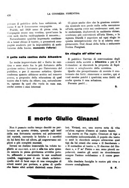 La commedia fiorentina raccolta mensile di commedie in vernacolo fiorentino