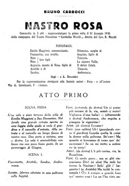 La commedia fiorentina raccolta mensile di commedie in vernacolo fiorentino