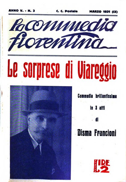 La commedia fiorentina raccolta mensile di commedie in vernacolo fiorentino