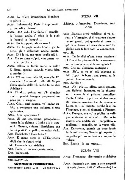 La commedia fiorentina raccolta mensile di commedie in vernacolo fiorentino