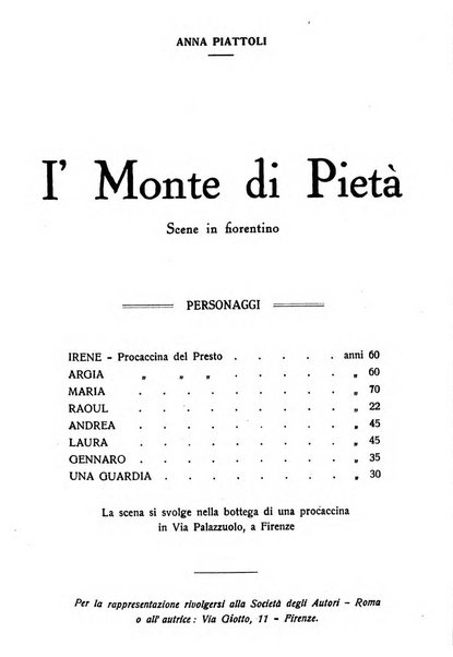 La commedia fiorentina raccolta mensile di commedie in vernacolo fiorentino