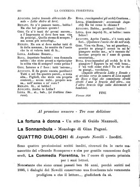 La commedia fiorentina raccolta mensile di commedie in vernacolo fiorentino