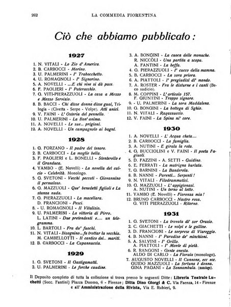 La commedia fiorentina raccolta mensile di commedie in vernacolo fiorentino