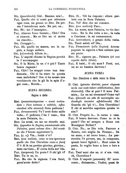 La commedia fiorentina raccolta mensile di commedie in vernacolo fiorentino