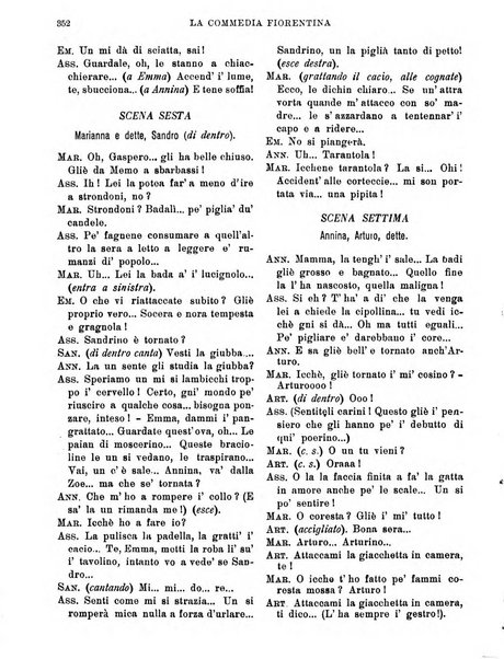 La commedia fiorentina raccolta mensile di commedie in vernacolo fiorentino