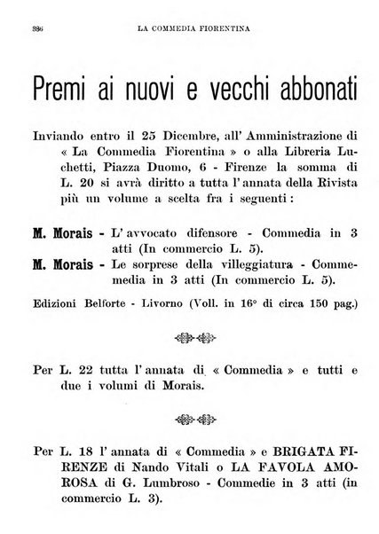 La commedia fiorentina raccolta mensile di commedie in vernacolo fiorentino