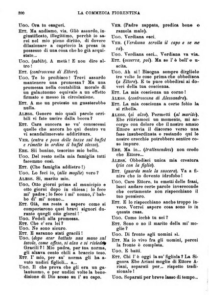 La commedia fiorentina raccolta mensile di commedie in vernacolo fiorentino