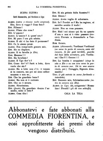 La commedia fiorentina raccolta mensile di commedie in vernacolo fiorentino