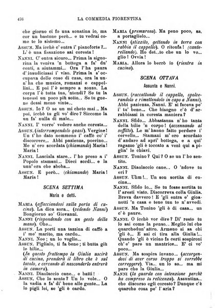 La commedia fiorentina raccolta mensile di commedie in vernacolo fiorentino