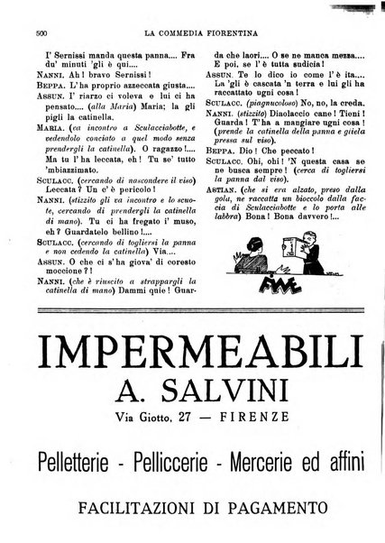 La commedia fiorentina raccolta mensile di commedie in vernacolo fiorentino