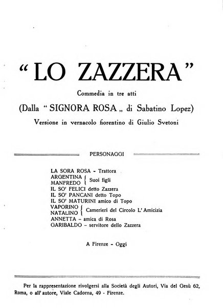 La commedia fiorentina raccolta mensile di commedie in vernacolo fiorentino