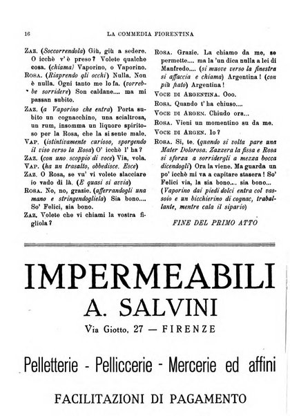 La commedia fiorentina raccolta mensile di commedie in vernacolo fiorentino