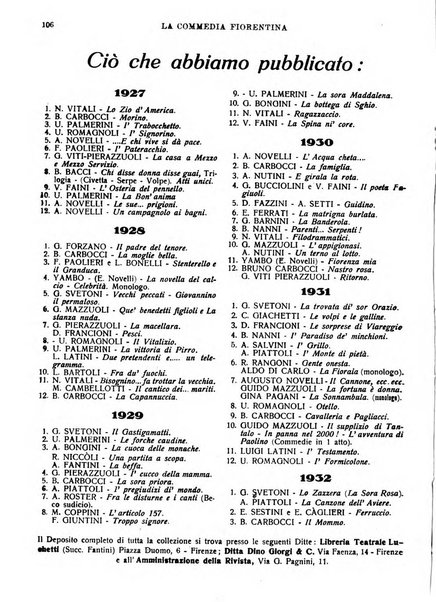 La commedia fiorentina raccolta mensile di commedie in vernacolo fiorentino
