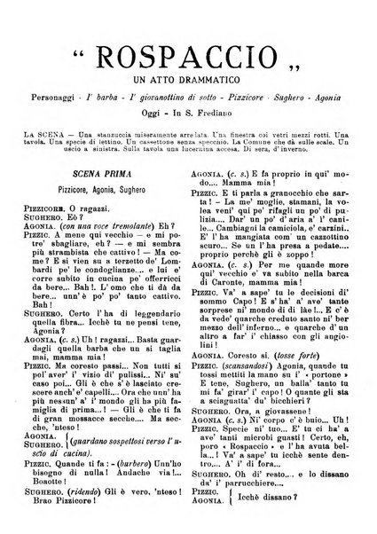 La commedia fiorentina raccolta mensile di commedie in vernacolo fiorentino