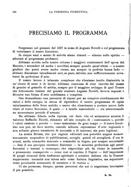 La commedia fiorentina raccolta mensile di commedie in vernacolo fiorentino