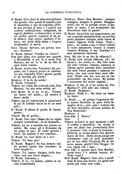 La commedia fiorentina raccolta mensile di commedie in vernacolo fiorentino