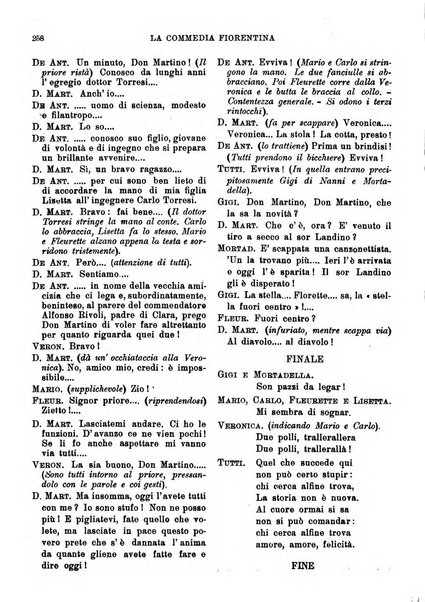 La commedia fiorentina raccolta mensile di commedie in vernacolo fiorentino