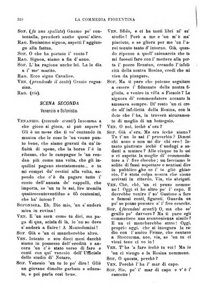 La commedia fiorentina raccolta mensile di commedie in vernacolo fiorentino