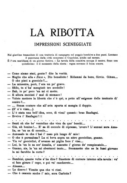 La commedia fiorentina raccolta mensile di commedie in vernacolo fiorentino