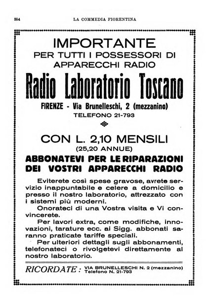 La commedia fiorentina raccolta mensile di commedie in vernacolo fiorentino