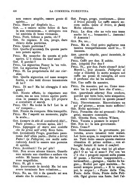 La commedia fiorentina raccolta mensile di commedie in vernacolo fiorentino
