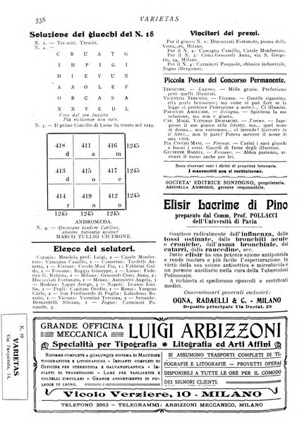 Varietas rivista illustrata