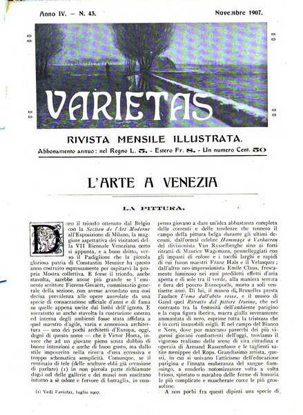 Varietas rivista illustrata