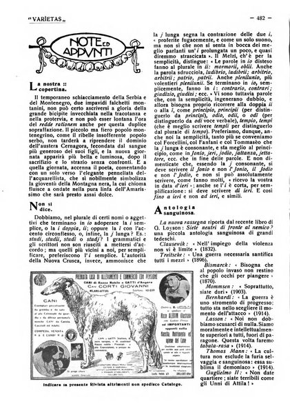 Varietas rivista illustrata