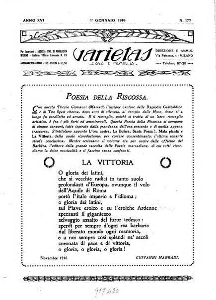 Varietas rivista illustrata