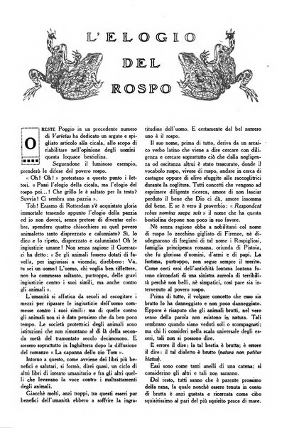 Varietas rivista illustrata