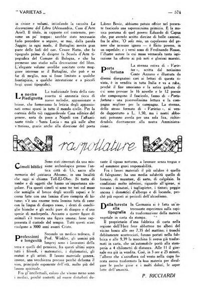 Varietas rivista illustrata