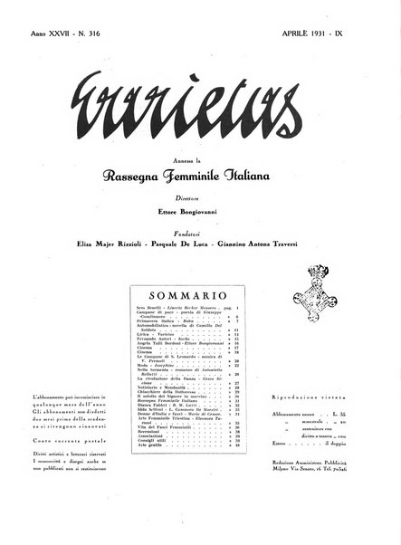 Varietas rivista illustrata