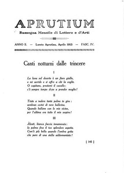 Aprutium rassegna mensile di lettere e d'arte