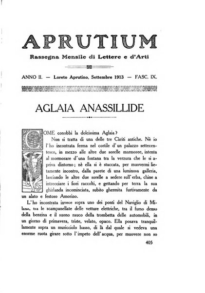 Aprutium rassegna mensile di lettere e d'arte