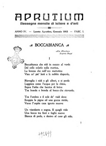 Aprutium rassegna mensile di lettere e d'arte