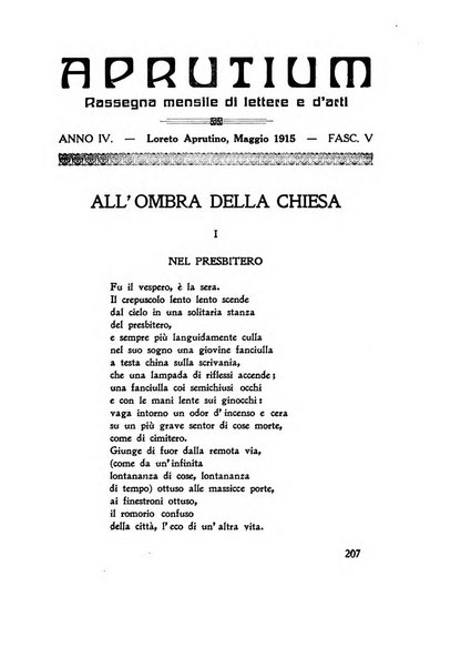 Aprutium rassegna mensile di lettere e d'arte