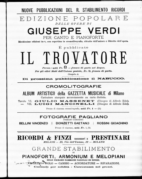 Il trovatore : giornale letterario, artistico, teatrale