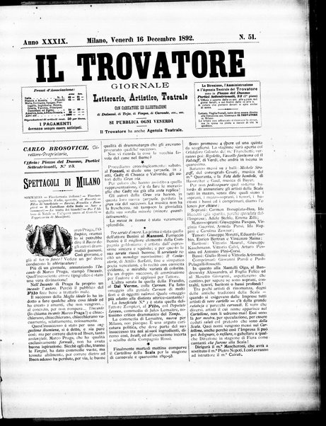 Il trovatore : giornale letterario, artistico, teatrale