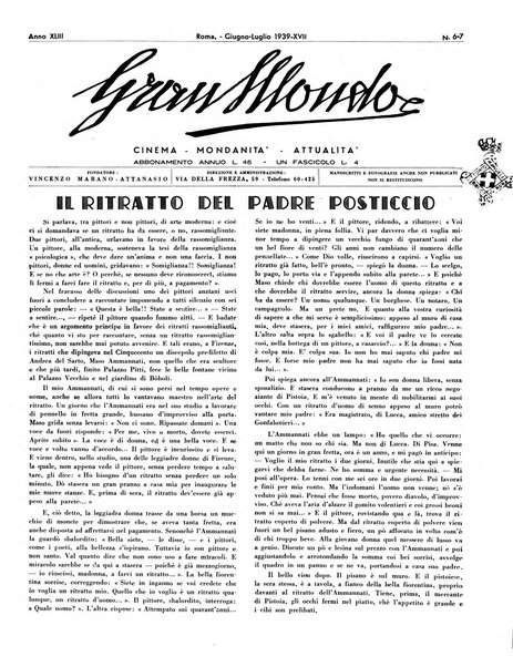 Gran mondo settimanale, illustrato, mondano, artistico, letterario