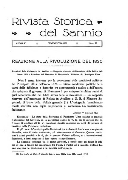 Rivista storica del Sannio