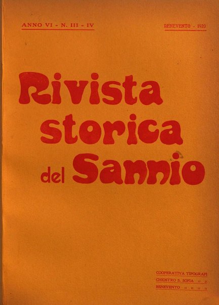 Rivista storica del Sannio