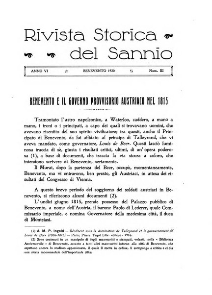 Rivista storica del Sannio